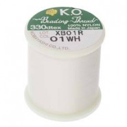 KO Beading thread White 1